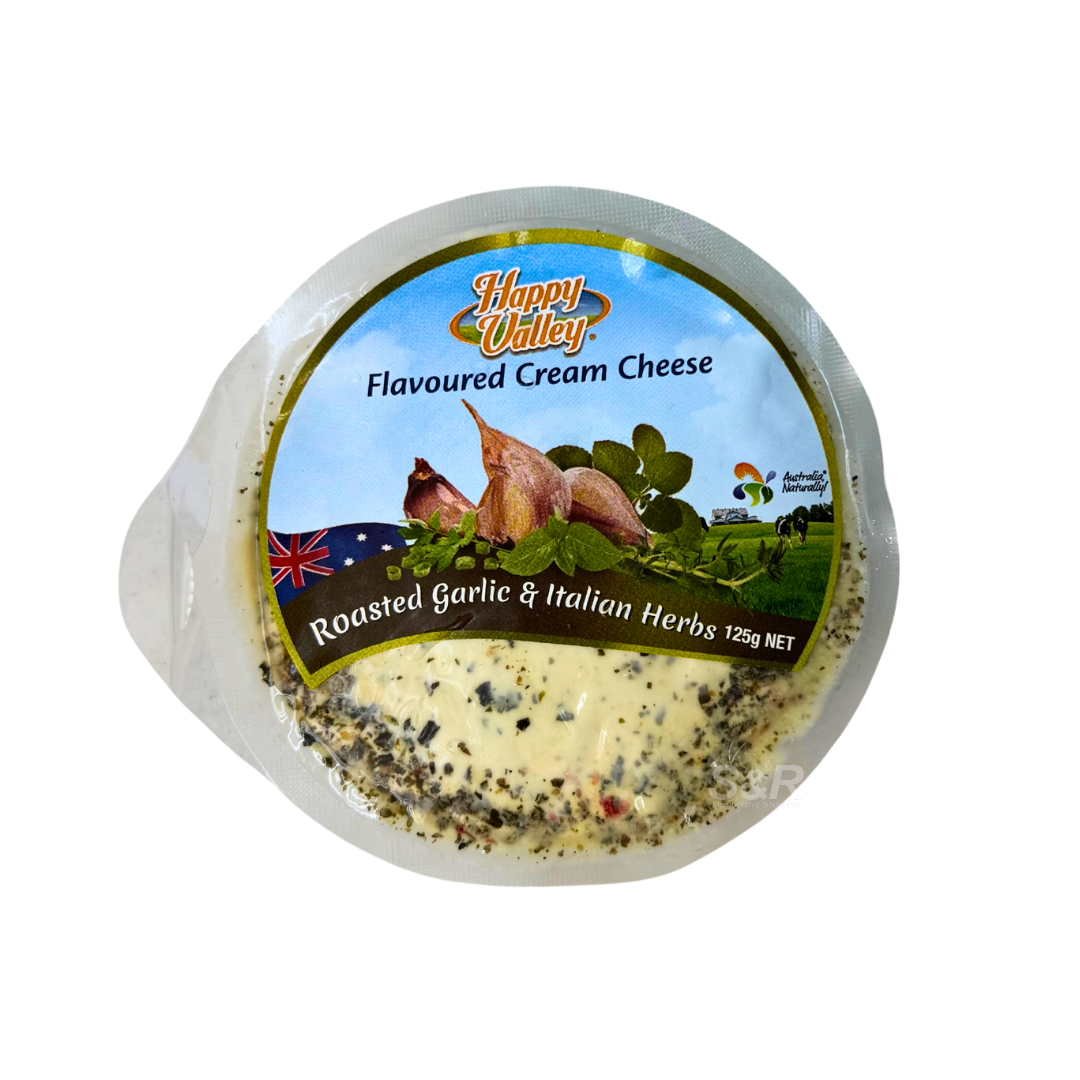 Happy Valley Roasted Garlic & Italian Herbs Cream Cheese 125g